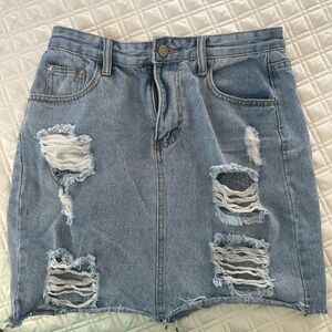 Shein Jean skirt size medium
